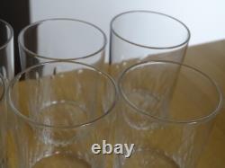 BACCARAT 6 ANCIENS VERRES VIN BLANC CRISTAL GOBELET RICHELIEU ht 7 cm 10 cls