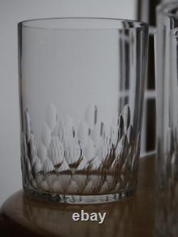 BACCARAT 6 ANCIENS VERRES VIN BLANC CRISTAL GOBELET RICHELIEU ht 7 cm 10 cls