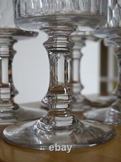 BACCARAT 6 ANCIENS VERRES VIN ROUGE CRISTAL MODELE RICHELIEU ht 12,2 cm lot n°1