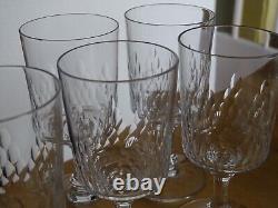 BACCARAT 6 ANCIENS VERRES VIN ROUGE CRISTAL MODELE RICHELIEU ht 12,2 cm lot n°1