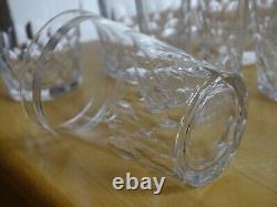 BACCARAT 7 ANCIENS VERRES A APERITIF CRISTAL FORME GOBELET CHAUNY ht 7 cm 1920