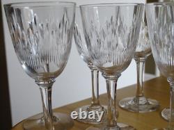BACCARAT 7 ANCIENS VERRES A APERITIF CRISTAL MODELE RONSARD ht 12 cm 1920