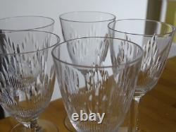 BACCARAT 7 ANCIENS VERRES A APERITIF CRISTAL MODELE RONSARD ht 12 cm 1920