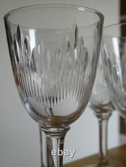 BACCARAT 7 ANCIENS VERRES A APERITIF CRISTAL MODELE RONSARD ht 12 cm 1920