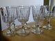 BACCARAT 7 ANCIENS VERRES A VIN CRISTAL FORME TULIPE ht 11,5 cm 1900