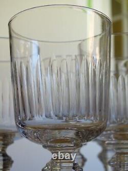 BACCARAT 7 ANCIENS VERRES A VIN CRISTAL MODELE RENAISSANCE ht 12 cm 11 cls