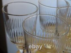 BACCARAT 7 ANCIENS VERRES A VIN CRISTAL MODELE RENAISSANCE ht 12 cm 11 cls