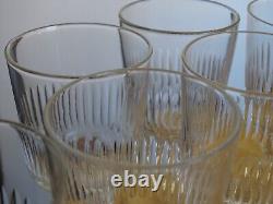 BACCARAT 7 ANCIENS VERRES A VIN CRISTAL MODELE RENAISSANCE ht 12 cm 11 cls