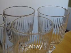 BACCARAT 7 ANCIENS VERRES A VIN CRISTAL MODELE RENAISSANCE ht 12 cm 11 cls