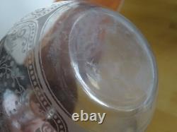 BACCARAT ANCIENNE CARAFE A VIN CRISTAL GRAVURE ART NOUVEAU MOD FOUGERES 84 cls