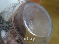 BACCARAT ANCIENNE CARAFE A VIN CRISTAL GRAVURE ART NOUVEAU MOD FOUGERES 84 cls