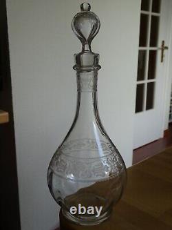 BACCARAT ANCIENNE CARAFE A VIN CRISTAL MODELE CHABLIS époque 1920