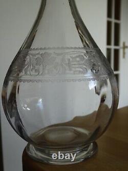 BACCARAT ANCIENNE CARAFE A VIN CRISTAL MODELE CHABLIS époque 1920