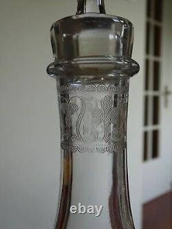 BACCARAT ANCIENNE CARAFE A VIN CRISTAL MODELE CHABLIS époque 1920