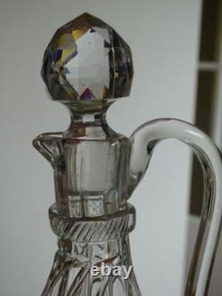 BACCARAT ANCIENNE CARAFE A VIN CRISTAL MODELE GRAVURE circa 1900