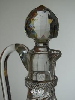 BACCARAT ANCIENNE CARAFE A VIN CRISTAL MODELE GRAVURE circa 1900