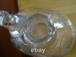 BACCARAT ANCIENNE CARAFE A VIN CRISTAL MODELE GRAVURE circa 1900