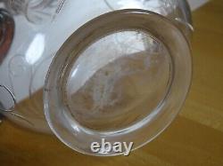 BACCARAT ANCIENNE CARAFE A VIN CRISTAL MODELE GRAVURE circa 1900