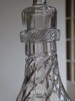 BACCARAT ANCIENNE CARAFE A VIN CRISTAL MODELE GRAVURE circa 1900 ht 30 cm