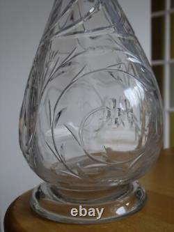 BACCARAT ANCIENNE CARAFE A VIN CRISTAL MODELE GRAVURE circa 1900 ht 30 cm