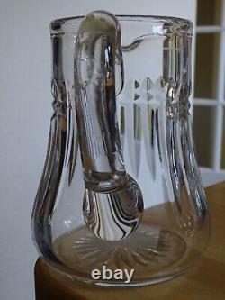 BACCARAT ANCIEN BROC PICHET CRUCHE PITCHER CRISTAL MODELE Buckingham signé