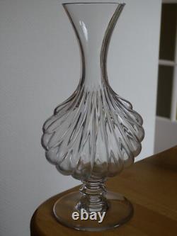 BACCARAT ANCIEN VASE EN CRISTAL ht 21 cm