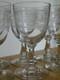 BACCARAT ATHENIENNE 7742 GONDOLE 6 ANCIENS VERRES A VIN ROUGE CRISTAL ht 12 cm
