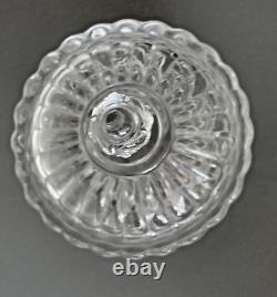 BACCARAT Ancienne Boîte en Cristal Moulé Modèle Moulure Russe