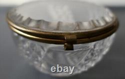BACCARAT Ancienne Boîte en cristal moulé Serpentine