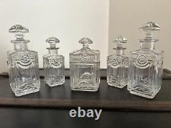 BACCARAT -Ancienne et rare garniture toilette flacons/Art Déco/Nouveau