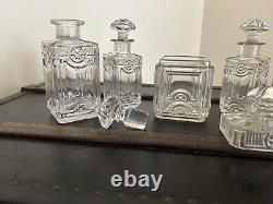 BACCARAT -Ancienne et rare garniture toilette flacons/Art Déco/Nouveau