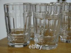BACCARAT CRISTAL 6 ANCIENS PETITS VERRES LIQUEUR GOBELET MODELE CHICAGO ht 5 cm
