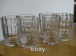 BACCARAT CRISTAL 6 ANCIENS PETITS VERRES LIQUEUR GOBELET MODELE CHICAGO ht 5 cm