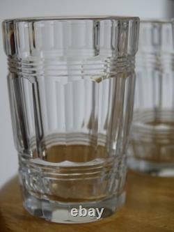 BACCARAT CRISTAL 6 ANCIENS PETITS VERRES LIQUEUR GOBELET MODELE CHICAGO ht 5 cm