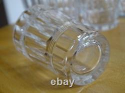 BACCARAT CRISTAL 6 ANCIENS PETITS VERRES LIQUEUR GOBELET MODELE CHICAGO ht 5 cm
