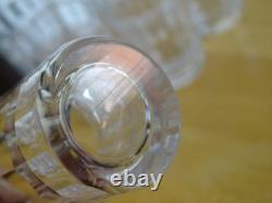 BACCARAT CRISTAL 6 ANCIENS PETITS VERRES LIQUEUR GOBELET MODELE CHICAGO ht 5 cm
