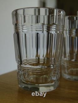 BACCARAT CRISTAL 6 ANCIENS PETITS VERRES LIQUEUR GOBELET MODELE CHICAGO ht 5 cm