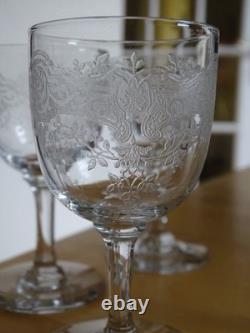 BACCARAT CRISTAL 6 ANCIENS VERRES A PORTO APERITIF MEDICIS 190 ht 9,5 cm