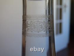 BACCARAT CRISTAL ANCIENNE CARAFE A VIN MODELE GRAVURE NAPOLEON 3 ht 30 cm