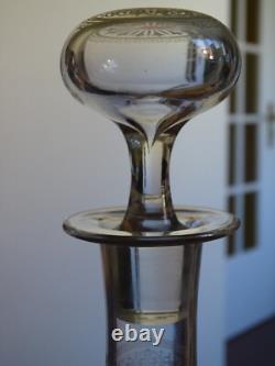 BACCARAT CRISTAL ANCIENNE CARAFE A VIN MODELE GRAVURE NAPOLEON 3 ht 30 cm