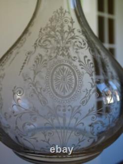 BACCARAT CRISTAL ANCIENNE CARAFE A VIN MODELE GRAVURE NAPOLEON 3 ht 30 cm