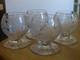 BACCARAT CRISTAL ART DECO 4 ANCIENS VERRES A APERITIF MOD ROSES FONTENAY 6,3 cm