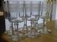 BACCARAT CRISTAL MOD ATHENIENNE 7742 PIEDOUCHE 6 ANCIENS VERRES A VIN ht 12,5 cm