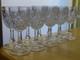 BACCARAT CRISTAL MOD COLBERT 10 ANCIENS PETITS VERRES LIQUEUR sign&eacute;s ht 8,7 cm