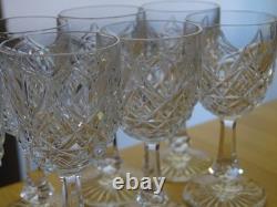BACCARAT CRISTAL MOD COLBERT 10 ANCIENS PETITS VERRES LIQUEUR signés ht 8,7 cm