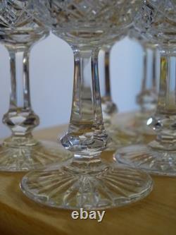 BACCARAT CRISTAL MOD COLBERT 10 ANCIENS PETITS VERRES LIQUEUR signés ht 8,7 cm