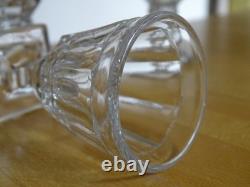 BACCARAT CRISTAL MOULER 4 ANCIENS PETITS VERRES POUR CAVE LIQUEUR 19 EME 7,3 cm