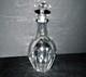 BACCARAT Carafe ancienne Malmaison en cristal taill&eacute; &agrave; c&ocirc;te plate Harcourt 21cm