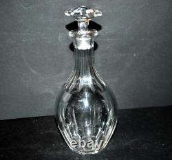BACCARAT Carafe ancienne Malmaison en cristal taillé à côte plate Harcourt 21cm