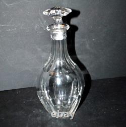 BACCARAT Carafe ancienne Malmaison en cristal taillé à côte plate Harcourt 21cm